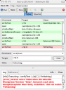 Testlauf in der Selenium-IDE mit Fehlermeldung